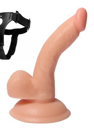Dildo Series Anal ve Vajinal Yumuşak 13 Cm Belden Bağlamalı Realistik Penis XS-WBC10042
