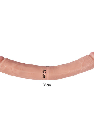 Shequ Grove 33 cm Flexible Çift Taraflı Realistik Penis XS-WBC10067-M