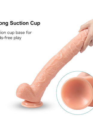 Xise Dildo Series Huoer Flexible 43 cm Realistik Büyük Penis XS-WBC10068 Flesh