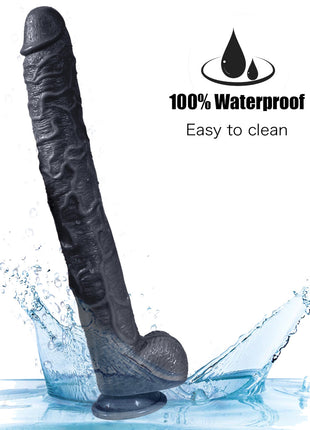 Xise Dildo Series Huoer Flexible 43 cm Realistik Büyük Penis XS-WBC10068 Black