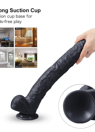 Xise Dildo Series Huoer Flexible 43 cm Realistik Büyük Penis XS-WBC10068 Black