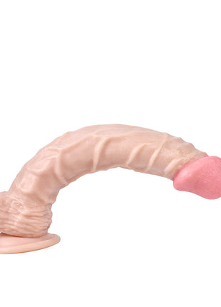 Xise Dildo Series Knight Flexible 25,5 cm Belden Bağlamalı Realistik Penis XS-WBC10002 Flesh