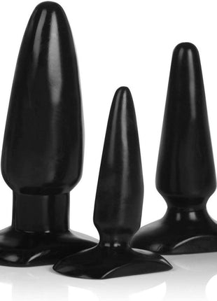Calexotics Silicone Anal Trainer 3pcs Butt Plug Set