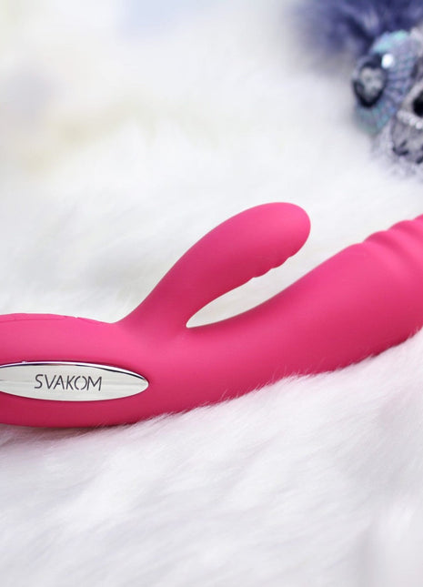 Svakom Adonis Heating Rabbit Vibratör Violet Plum Red