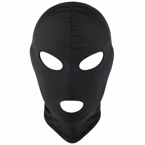 Ağız ve Göz Açıklıklı Spandex Fetiş Başlığı