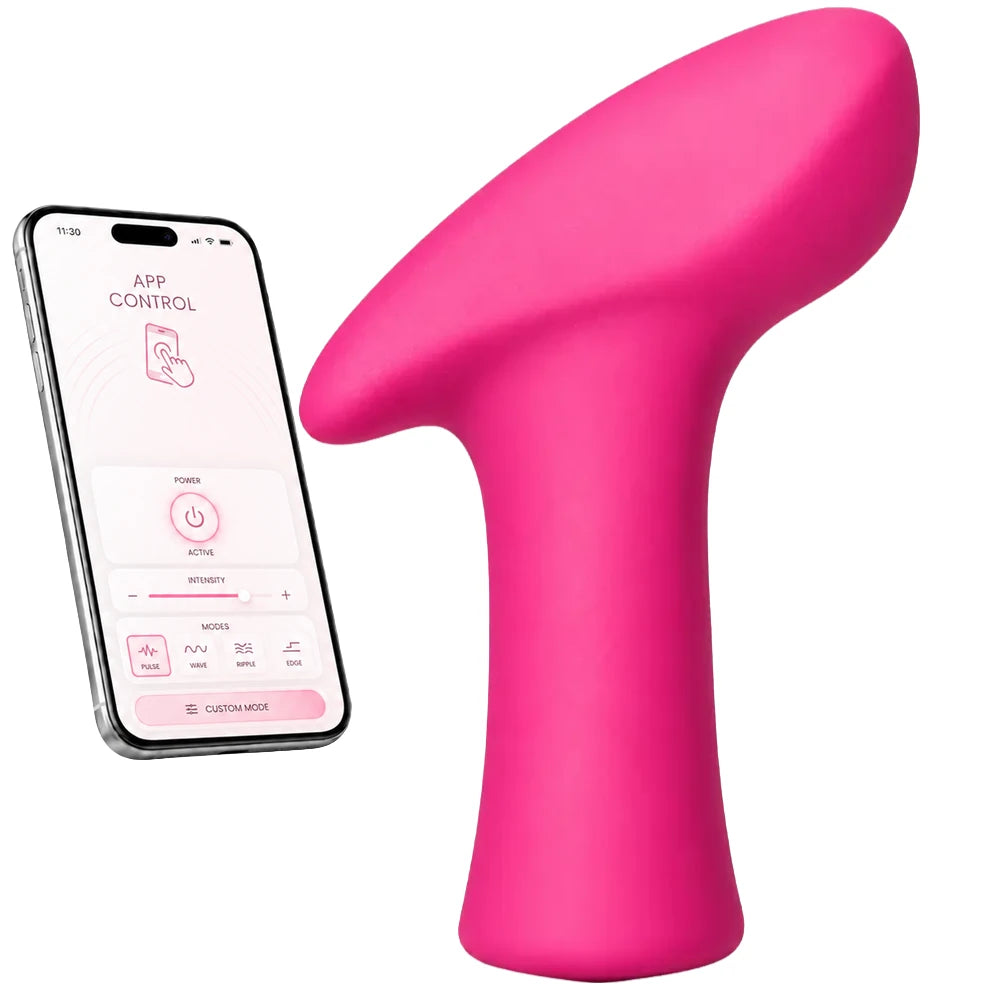 Ambi Uygulama Kontrollü Asimetrik Mini Bullet Vibratör – Pembe
