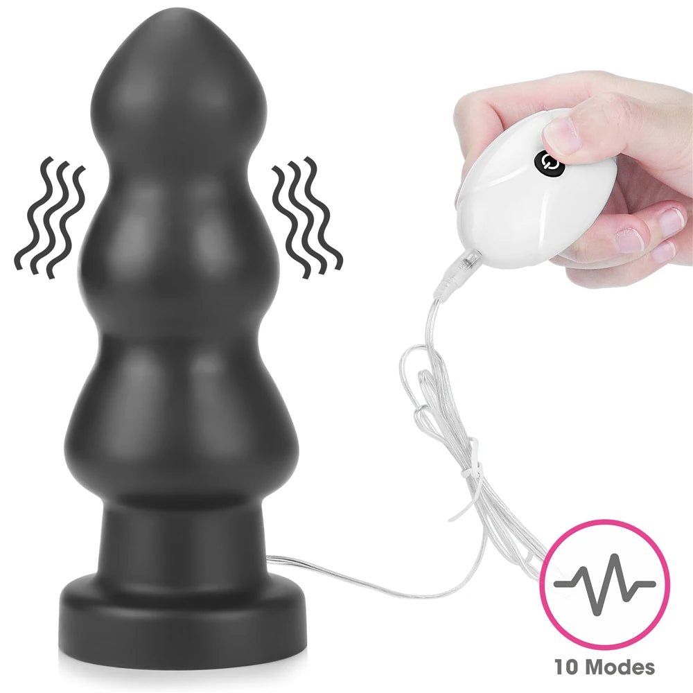 Anal Rigger titreşimli büyük anal plug – görsel 3