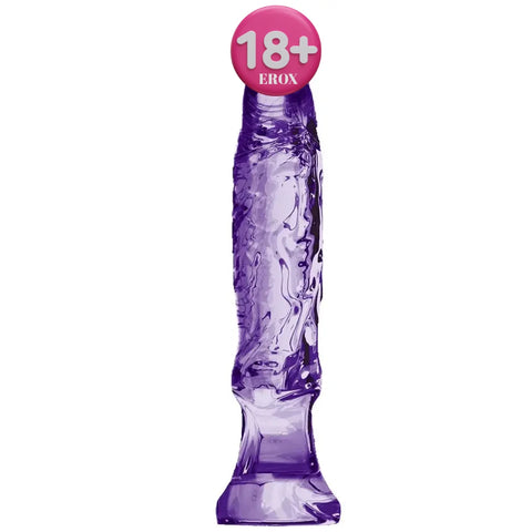 Anal Starter Jel Dokulu Başlangıç Penisi 16 cm – Mor