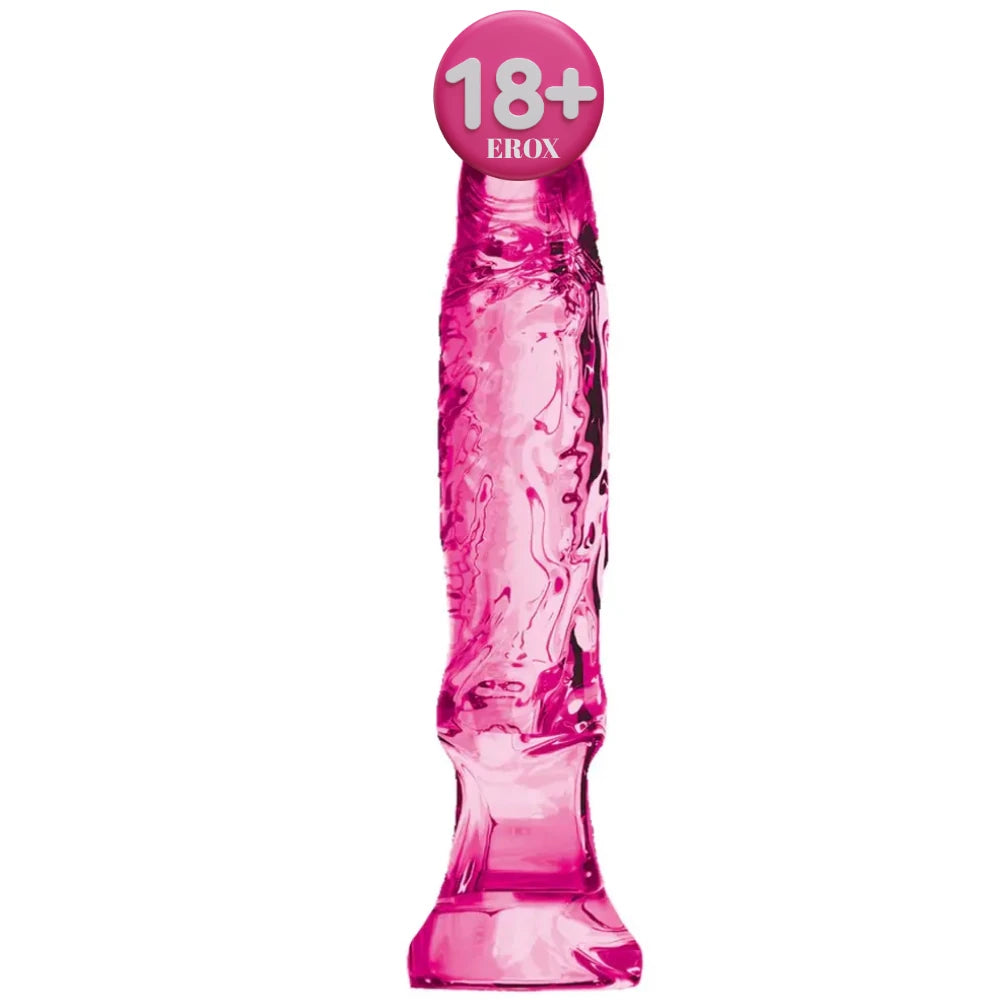 Anal Starter Jel Dokulu Başlangıç Penisi 16 cm – Pembe