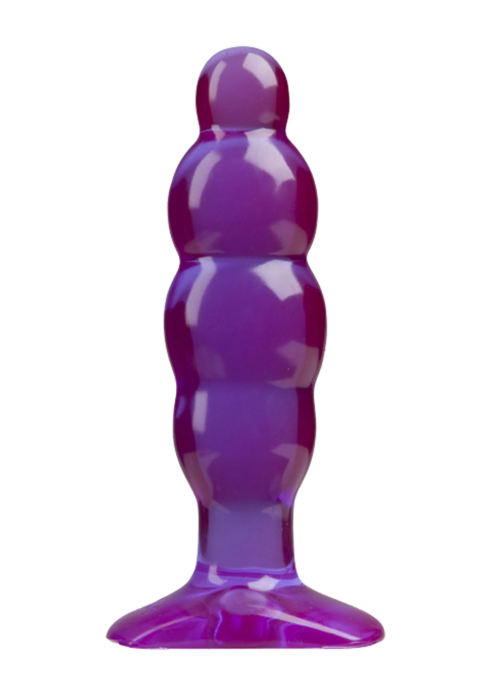Anal Stuffer Boğumlu Jel Anal Plug – Vantuz Tabanlı, 5 inç