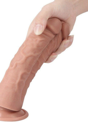 Dildo Series Anthony Double Yumuşak Doku Çiftli Realistik Dildo XS-WBD10082