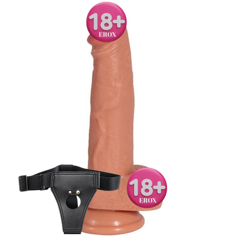 Archie Çift Katmanlı Vantuzlu Realistik Penis 21 cm – Ten Rengi