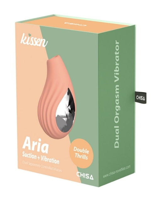Aria Titreşim ve Vakum Modlu Şarjlı Vibratör – IPX6