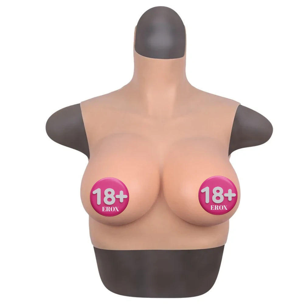 Askılı Giyilebilir Silikon Göğüs Bodysuit – M Beden