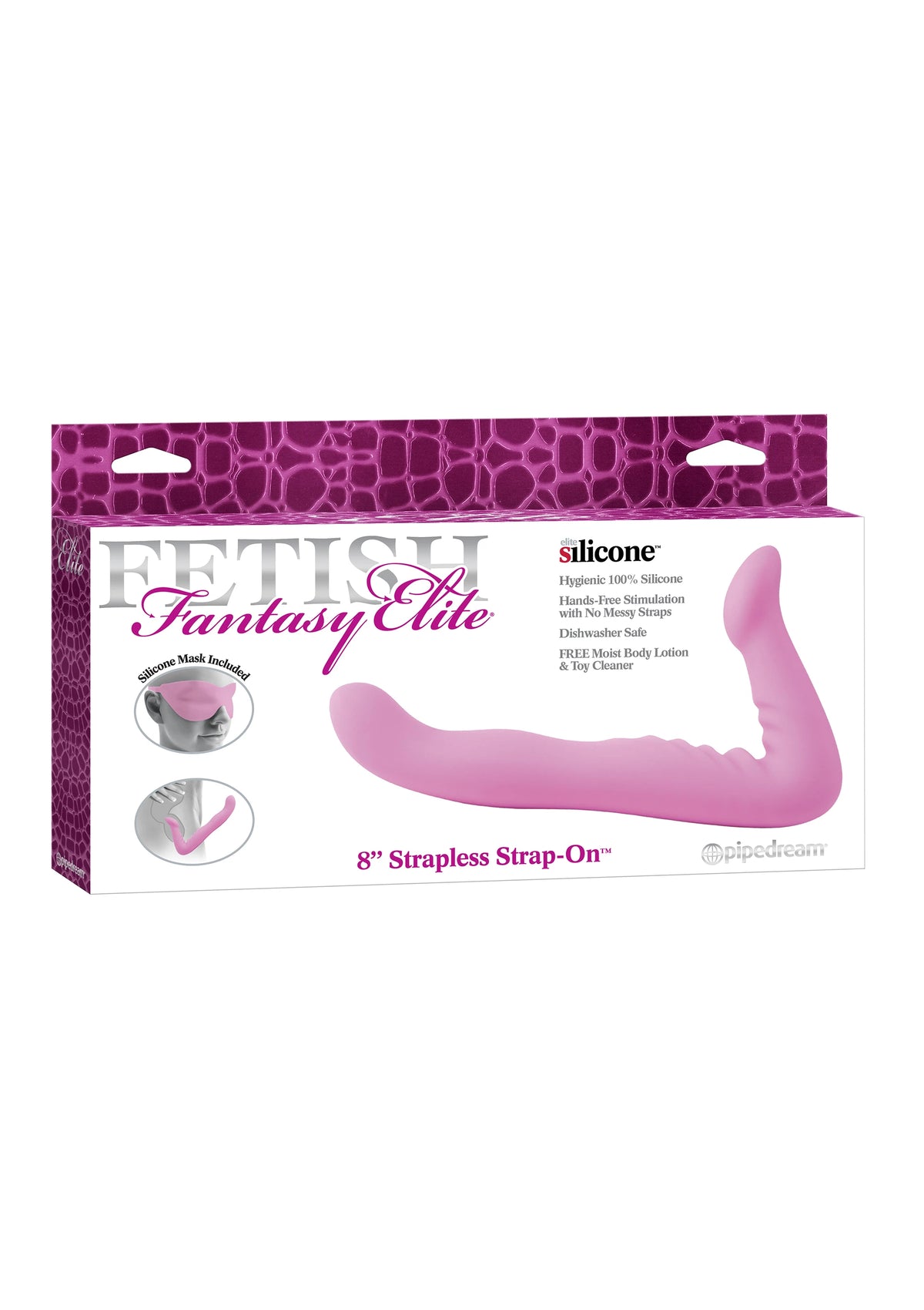 silikon strapless strap-on pembe – görsel 3