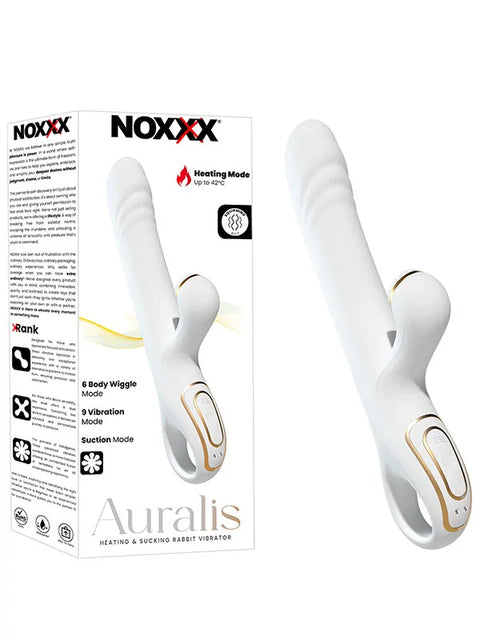 Auralis Isıtmalı Emişli Kıvrılma Hareketli Rabbit Vibratör – Beyaz