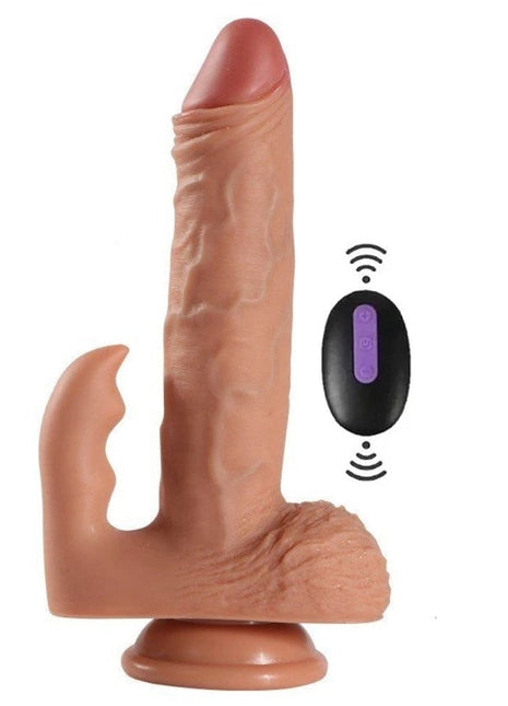 Shequ Dildo Series Austin Sallama Modlu Dual Titreşimli Realistik Penis 21.5 cm SQ-WBC10034-V