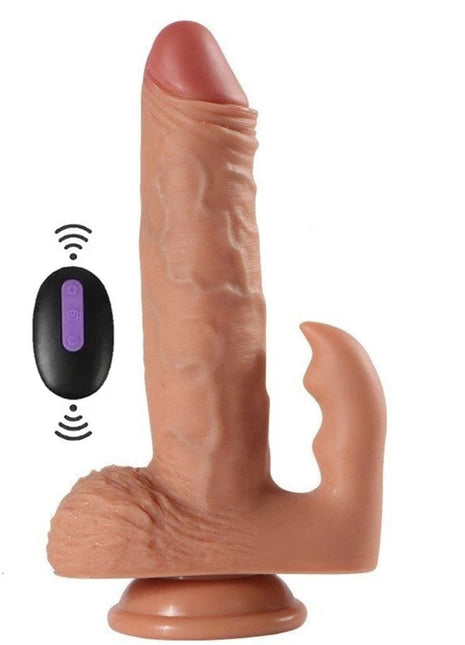 Shequ Dildo Series Austin Sallama Modlu Dual Titreşimli Realistik Penis 21.5 cm SQ-WBC10034-V