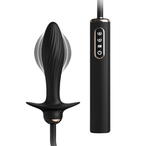 Auto-Throb Otomatik Şişen Titreşimli Anal Plug – Koyu Ten