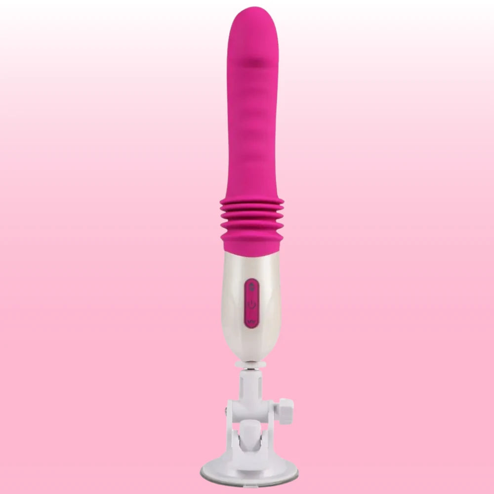 Ayarlanabilir İleri Geri Hareketli Titreşimli Penis Formlu Vibratör