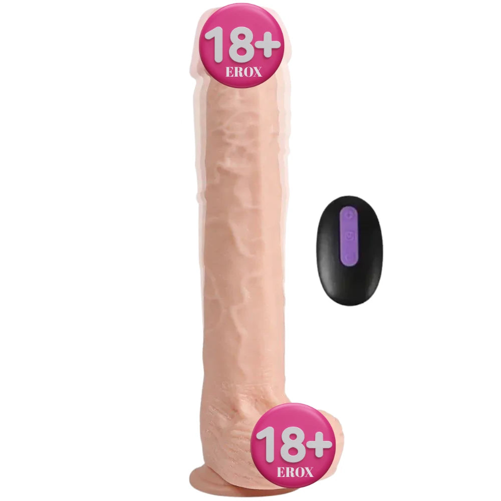 Bart 29 cm Uzaktan Kumandalı Titreşimli Realistik Penis