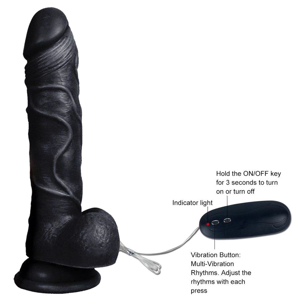 Beat titreşimli strapon dildo siyah – görsel 3