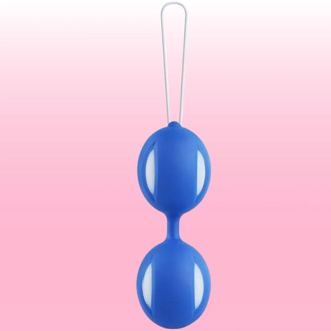 Benwa Esnek Silikon İkili Kegel Topu – Mavi