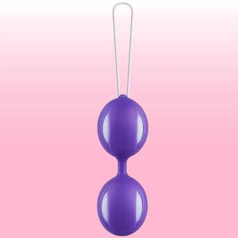 Benwa Esnek Silikon İkili Kegel Topu – Mor