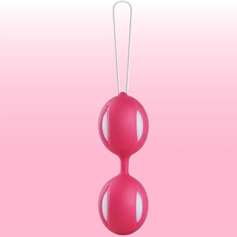 Benwa Esnek Silikon İkili Kegel Topu – Pembe