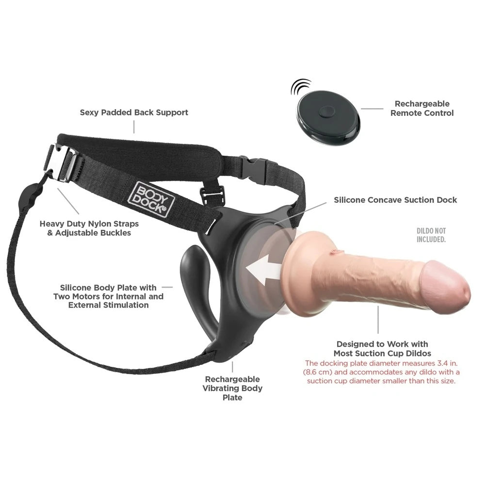 Body Dock G-Spot Pro titreşimli strap-on kemeri – görsel 5