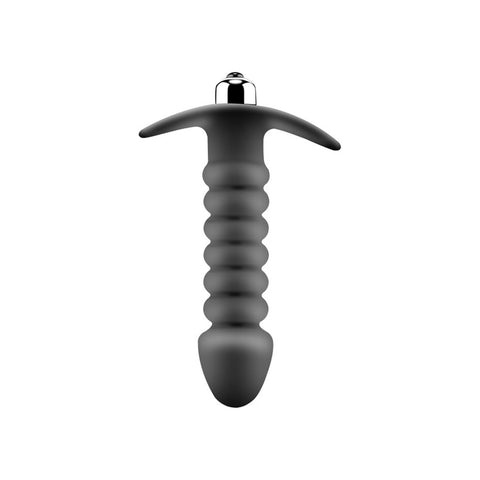 Boğumlu Pilli Anal Vibratör 13,5 cm – 10 Kademe, Siyah