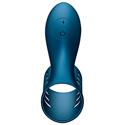 Boss Ring Köpekbalığı Ağzı Tasarımlı Klitoral Uyarıcılı Penis Halkası