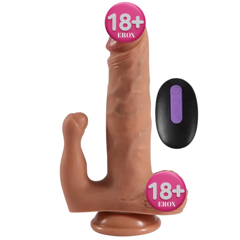 Brody Klitoral Uyarıcılı Kumandalı Titreşimli Realistik Penis 21,5 cm