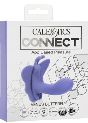 Calexotics Connect App Controlled Venus Butterfly Telefon Kontrollü Çift Uyarımlı Vibratör