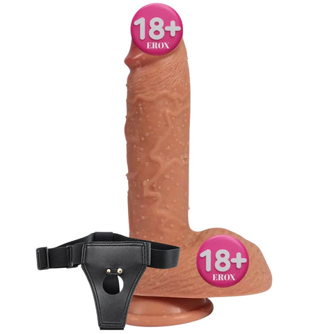 Buru Çift Katmanlı Titreşimsiz Realistik Penis 22 cm
