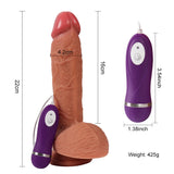 Buru titreşimli realistik penis – görsel 8