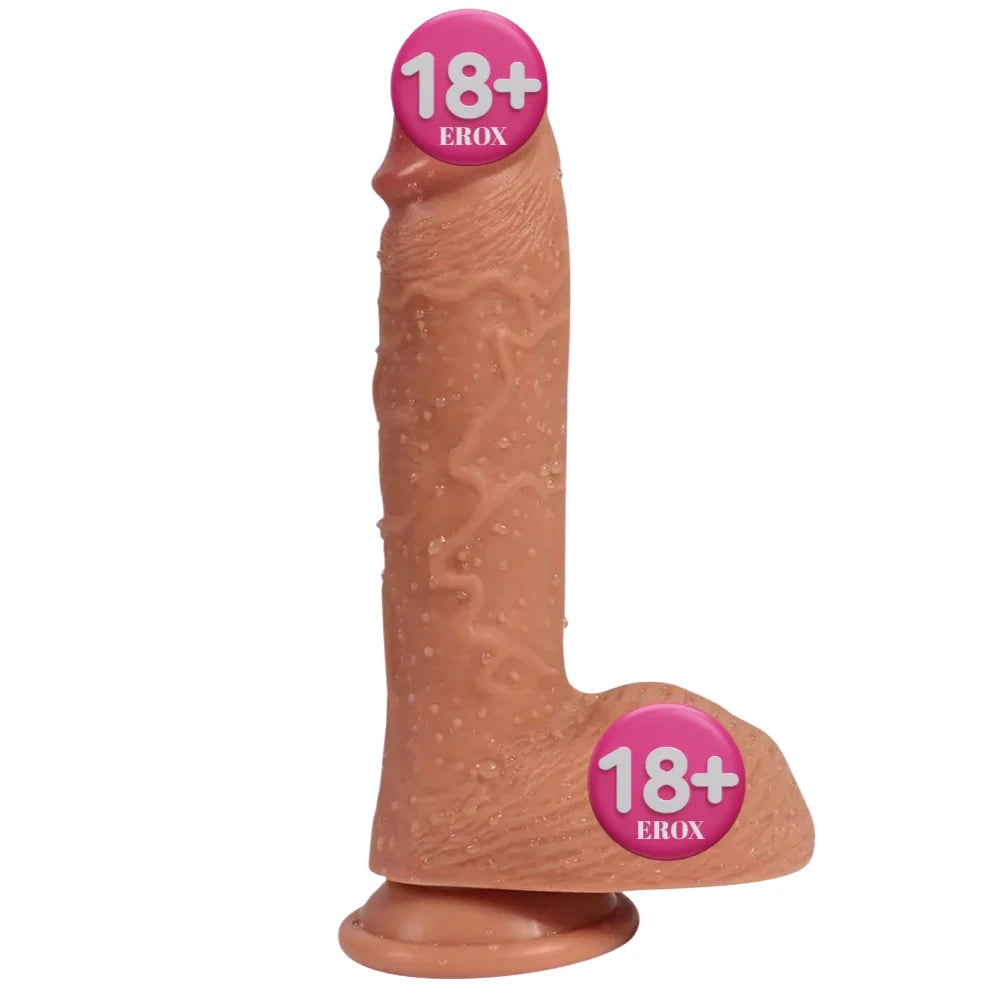 Buru Natural Dokulu Titreşimsiz Realistik Penis – 22 cm