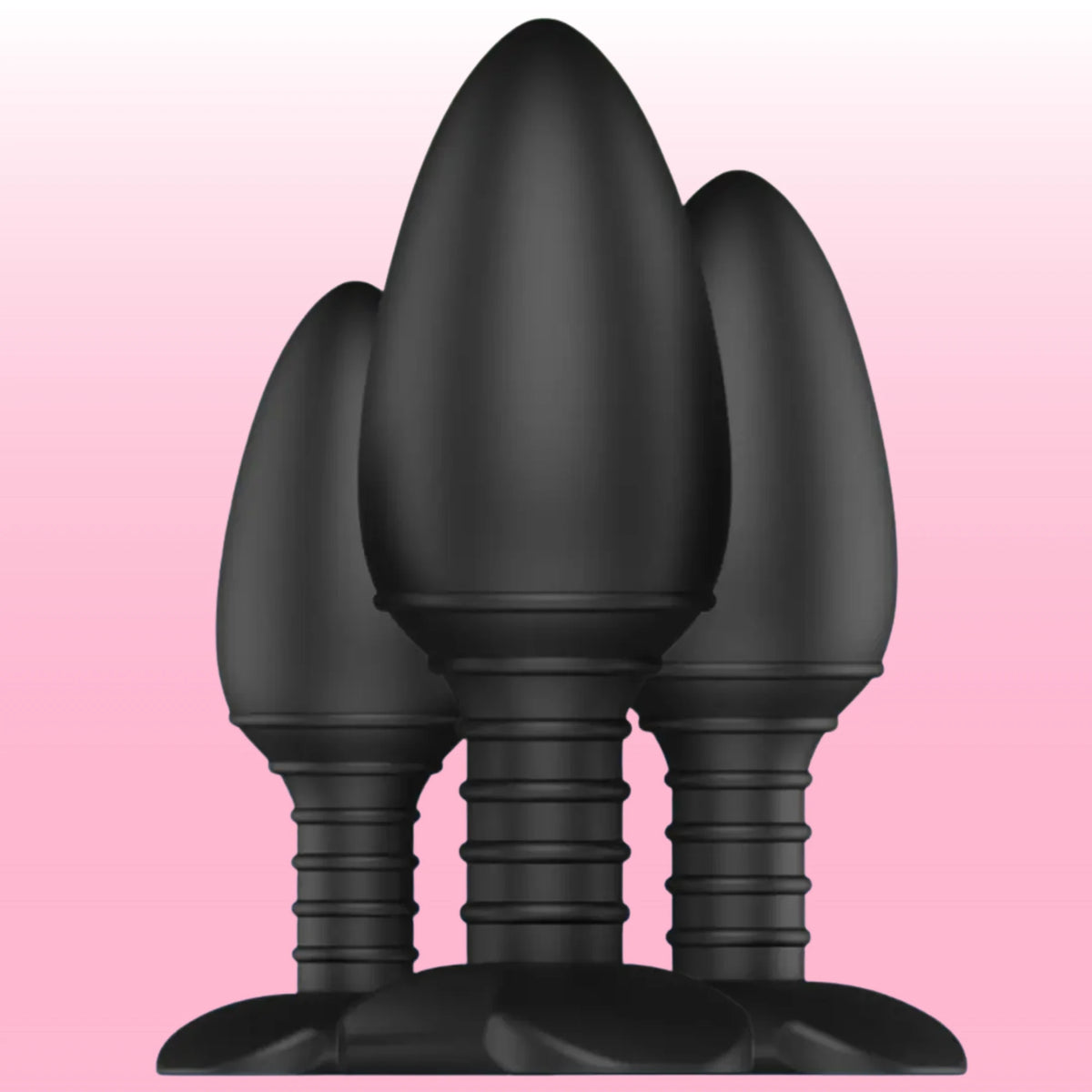 Butt Plug Trio silikon plug seti – görsel 1