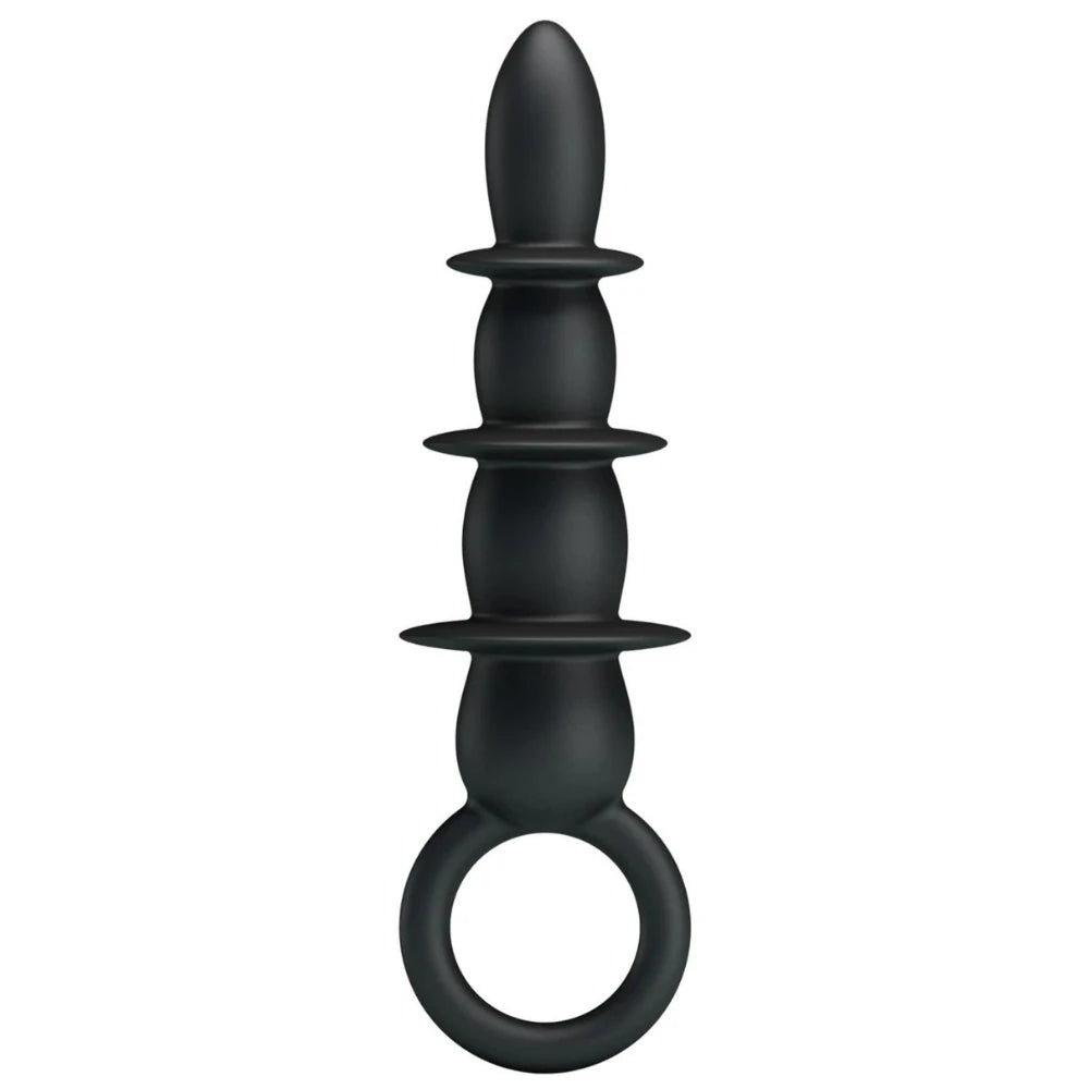 4 boncuklu silikon anal plug – görsel 1