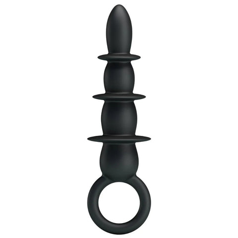 Çevresi Kademeli Büyüyen 4 Boncuklu Silikon Anal Plug