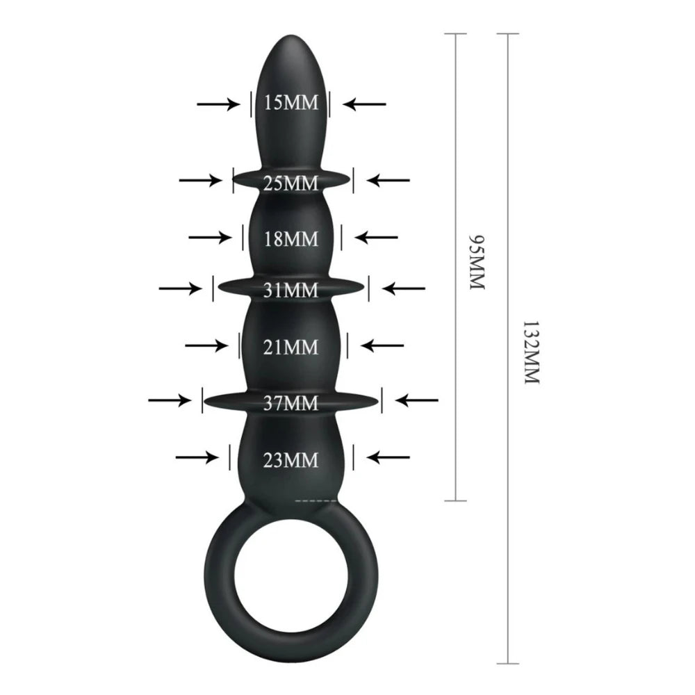 4 boncuklu silikon anal plug – görsel 4