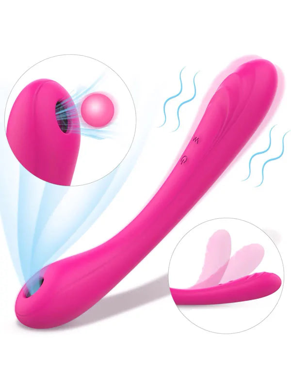 Charming Emişli ve Titreşimli Bükülebilir Vibratör – Pembe