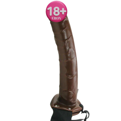 Chocolate Dream 10 inç İçi Boş Belden Bağlamalı Realistik Penis
