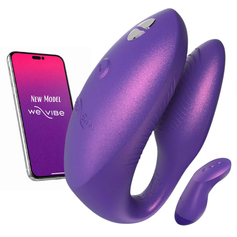 Chorus Pro Üç Motorlu Uygulama ve Kumanda Kontrollü Çift Vibratörü – Mor