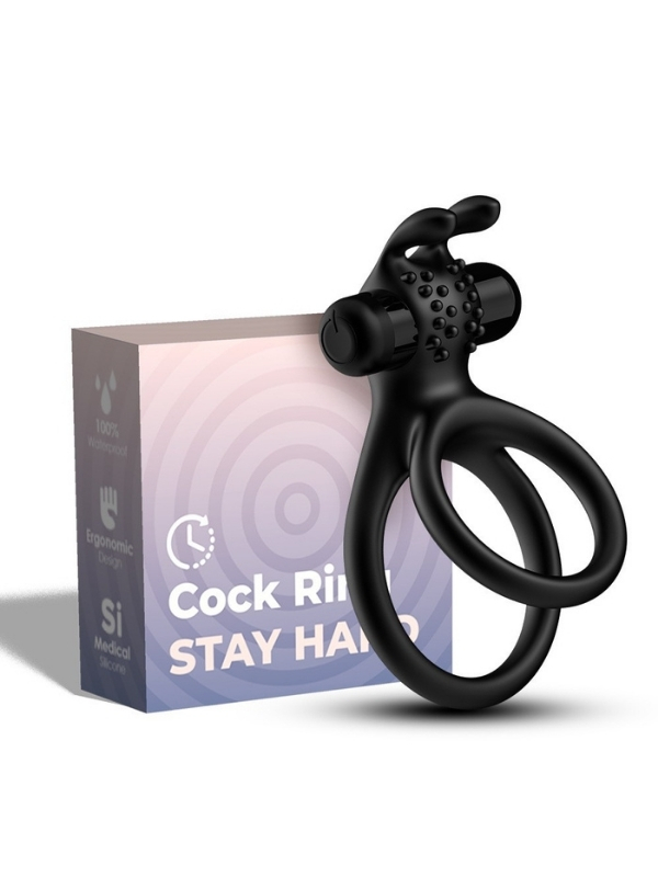 Çift Halkalı Şarjlı Titreşimli Penis ve Testis Halkası