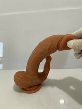 çift katmanlı klitoris uyarıcılı dildo – görsel 2