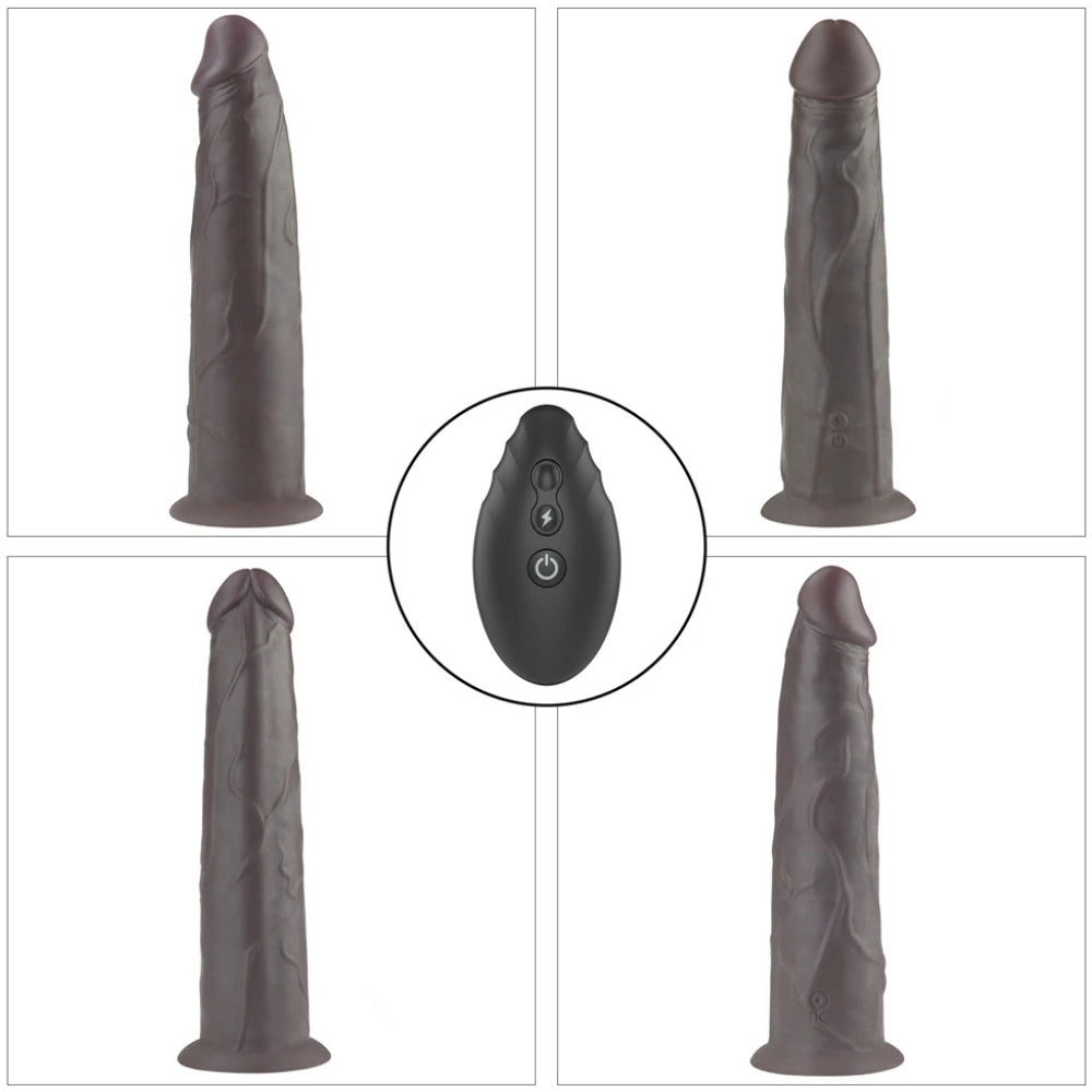 çift katmanlı rotasyonlu realistik vibratör 23 cm – görsel 3