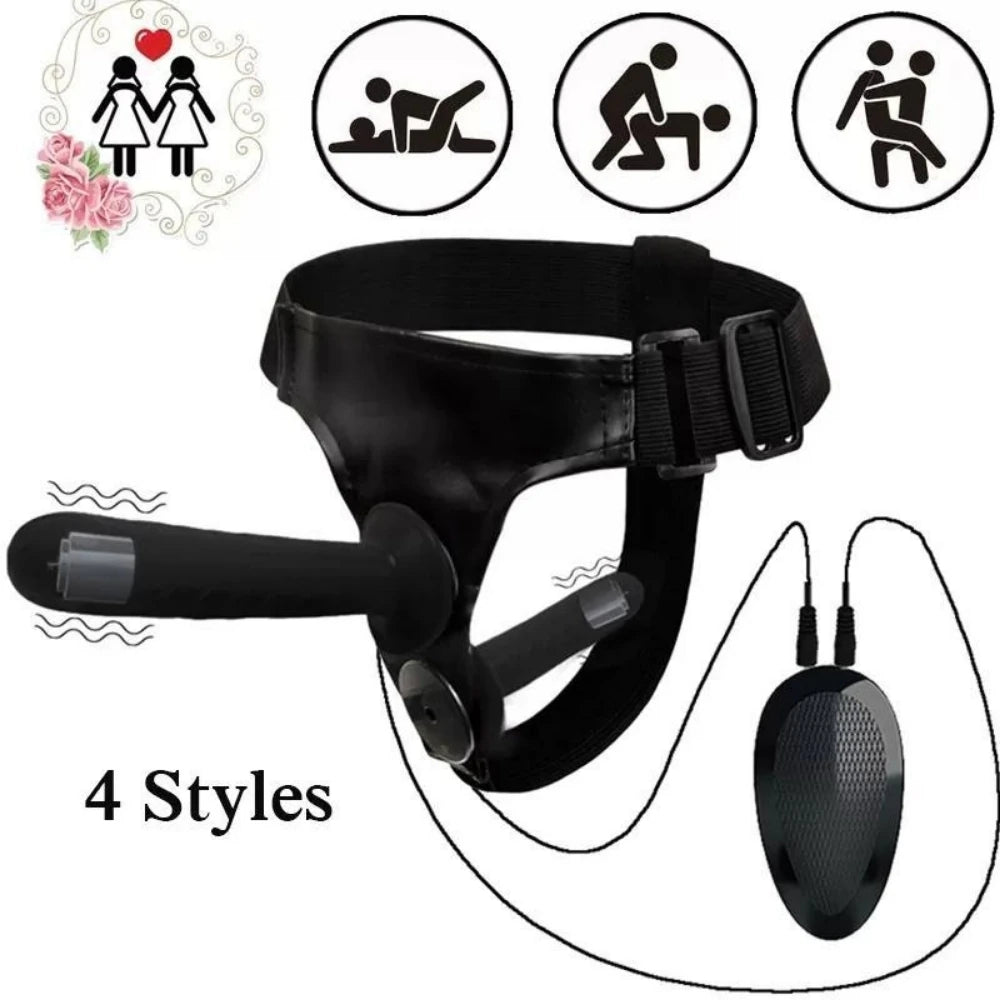 çift taraflı titreşimli biseksüel strap-on – görsel 3