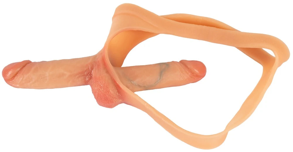 çift penisli silikon strap-on tanga – görsel 2