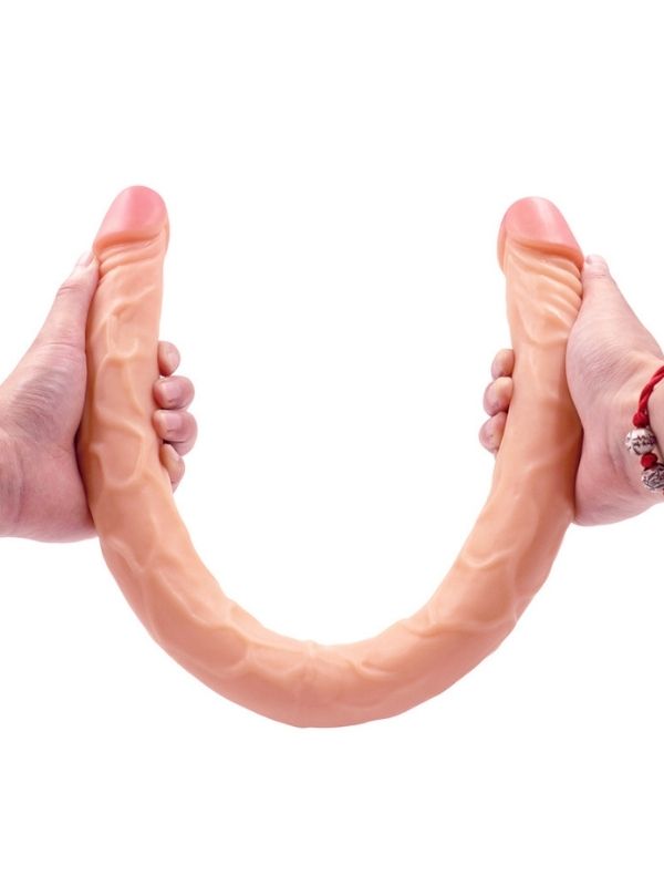 55 cm çift taraflı silikon dildo – görsel 3